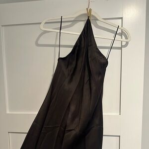 Amanda uprichard brown silk dress